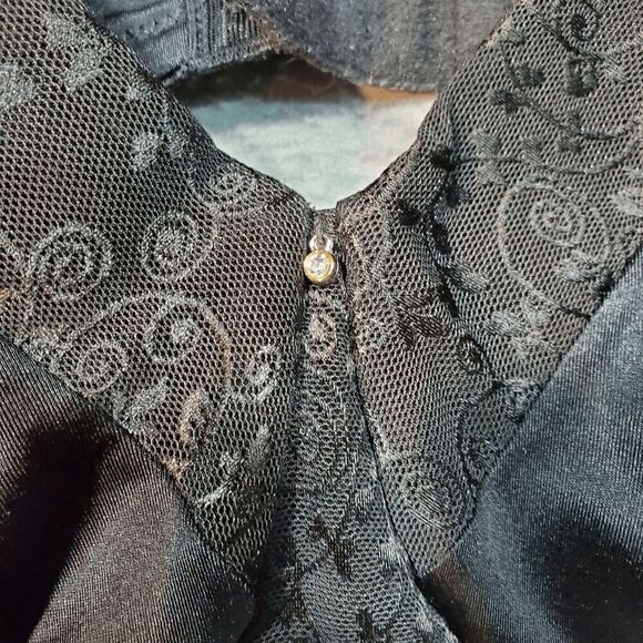 Bali Bra Womens 40 DD Black Floral Underwire Full Coverage Adjustable Straps - Picture 8 of 11